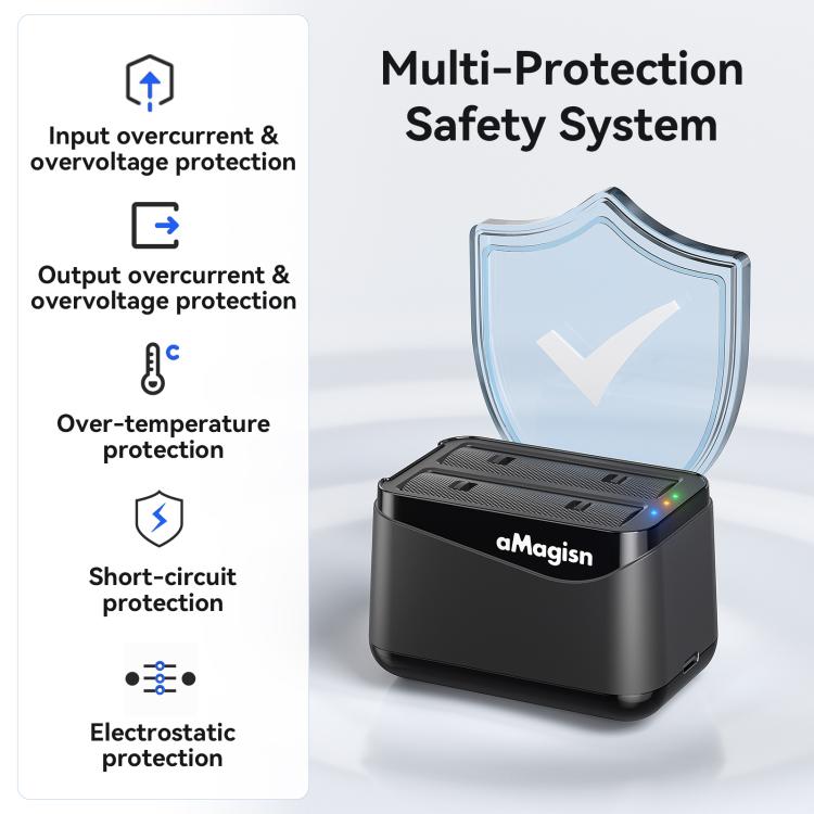 Dubbel Batteriladdare för Insta360 X4