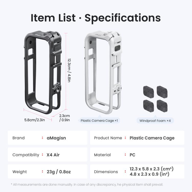 Insta360 X4 -kamerahäkki optimaaliseen suojaukseen