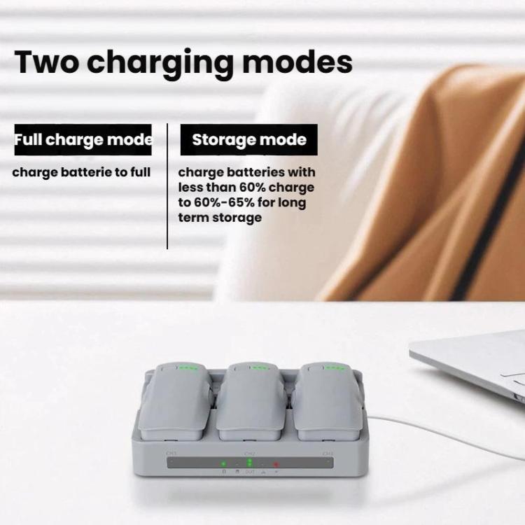 DJI Neo 2 Laddhubb 65W – Trippel Batteriladdare