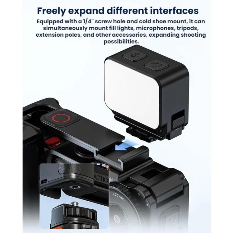 Osmo Action 6 -kamerahäkki pikalukolla ja kahvalla