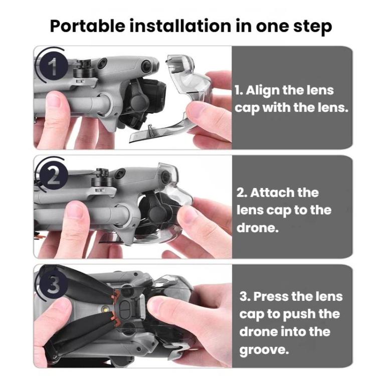 DJI Mini 5 Pro BRDRC -objektiivin suojuksen kiinnitysklipsi Gimbal-suojalle