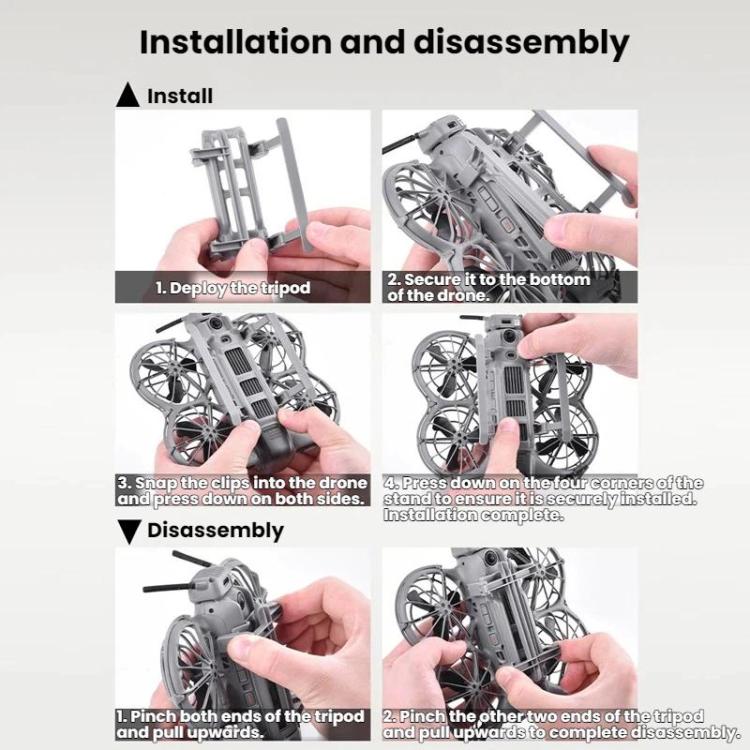 Taittuvat laskeutumistelineet Drone Neo 2:lle