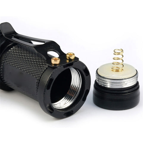 Kompakt LED-ficklampa med zoom – Vattentålig mini ficklampa för arbete och friluftsliv