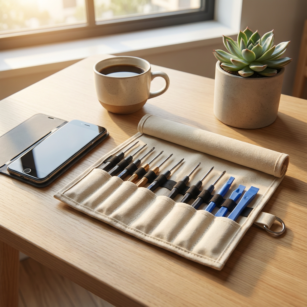 Verktygskit Mobilreparation 8 i 1 - Skruvmejslar och verktyg - Kit (Miljöbild ⚠️)