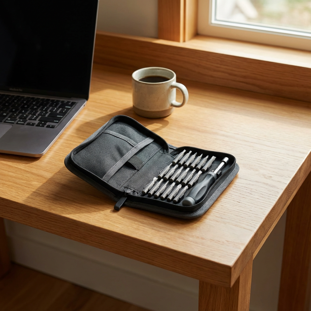 Verktygskit mini 25 i 1 - Skruvmejslar i praktisk väska - Kit (Miljöbild ⚠️)